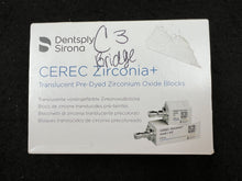 Load image into Gallery viewer, Lot of 30 CEREC Zirconia Translucent Pre-Dyed Zirconium Oxide Milling Blocks