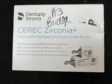 Load image into Gallery viewer, Lot of 30 CEREC Zirconia Translucent Pre-Dyed Zirconium Oxide Milling Blocks
