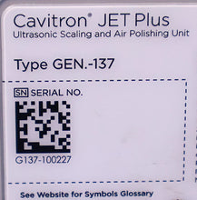 Load image into Gallery viewer, Dentsply Cavitron Jet Plus Gen 137 Dental Ultrasonic Scaler/Air Polisher