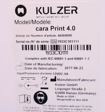 Load image into Gallery viewer, NEW UNUSED KULZER Cara Print 4.0 Dental 3D Printer w/ HiLite power 3D