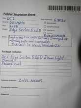 Load image into Gallery viewer, NEW UNUSED DCI Edge Dental LED Exam Light Series 5