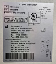 Load image into Gallery viewer, Tuttnauer ValueKlave 1730MKV Manual Autoclave Dental Steam Sterilizer (2023)