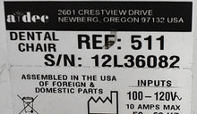Load image into Gallery viewer, Adec 511 Dental Dentistry Ergonomic Exam &amp; Patient Treatment Chair
