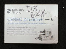 Load image into Gallery viewer, Lot of 30 CEREC Zirconia Translucent Pre-Dyed Zirconium Oxide Milling Blocks

