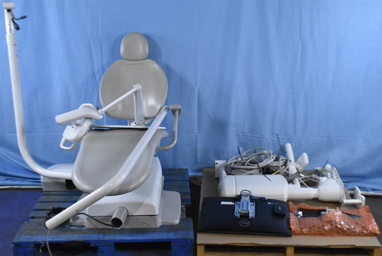 Adec 311 Dental Exam Chair with 541 12 O'Clock Rear Delivery, 375L Exam Light