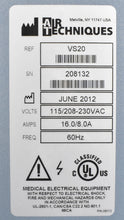 Load image into Gallery viewer, Air Techniques VacStar 20 Dental Vacuum Suction Pump System VS20 1HP
