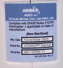 Load image into Gallery viewer, Aribex Nomad Pro Dental Handheld Portable Intraoral X-Ray Imaging System
